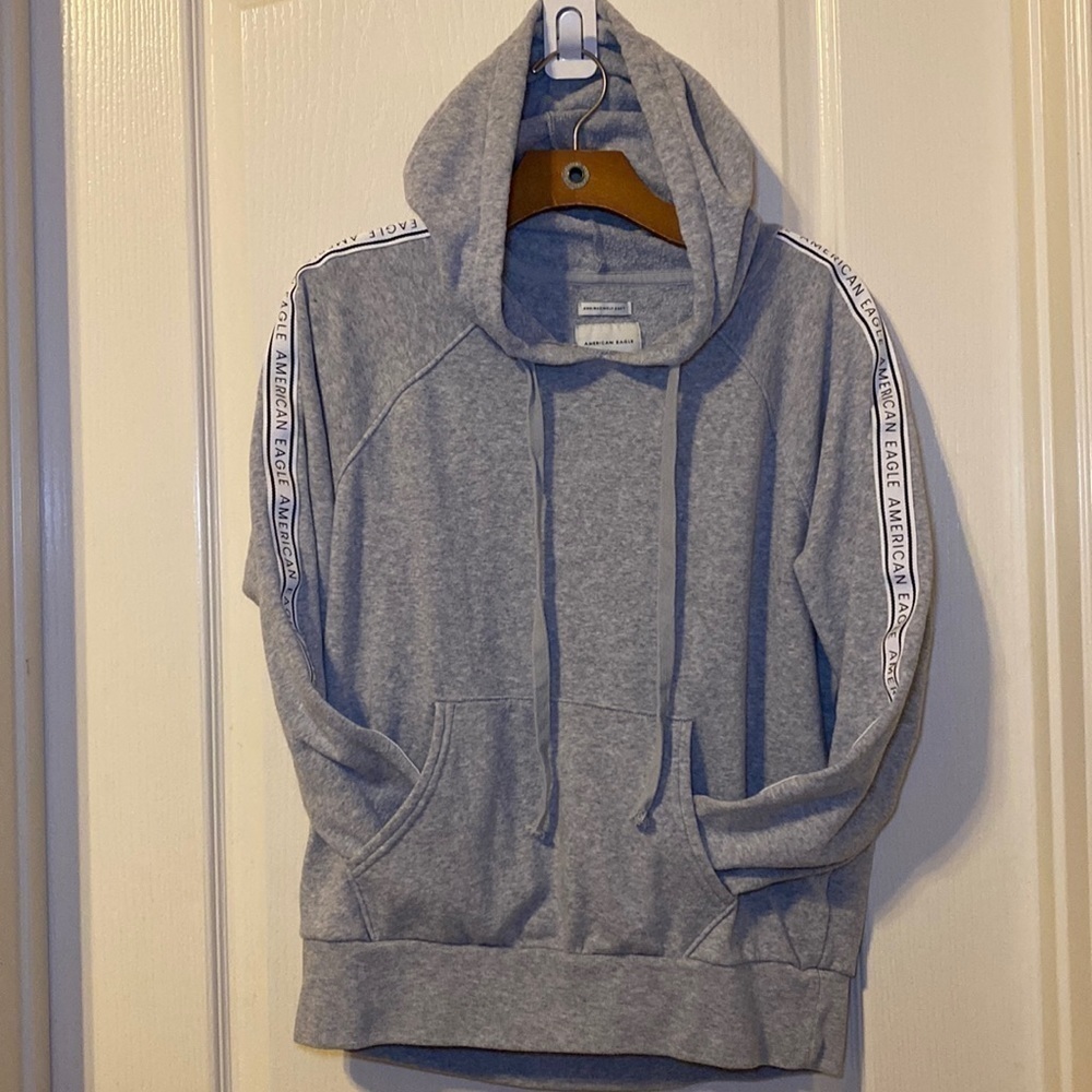 American Eagle Outfitters Gray Logo Sweatshirt Size Small NWOT